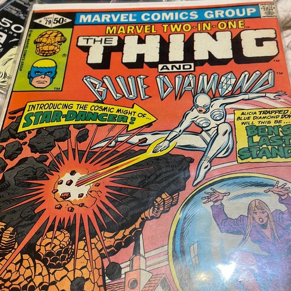 MARVEL TWO IN ONE #79 - THE THING AND BLUE DIAMOND - SHANGA THE STAR DANCER! - Picture 1 of 3